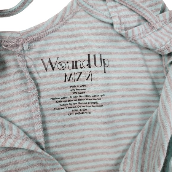 Tunic Tank Top Shirt Junior M Sz 7-9 Zodiac Healing Crystals Sleeveless Striped - Picture 8 of 16